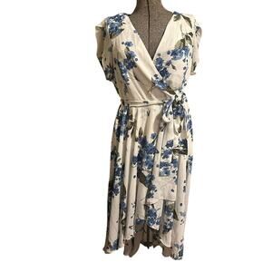 NWT Lulu’s French Countryside White Floral Print High Low Dress 2X Coquette